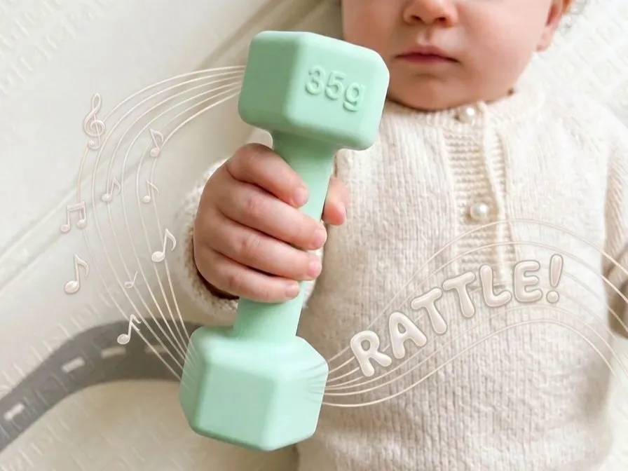 Baby Dumbbell Rattle Toy