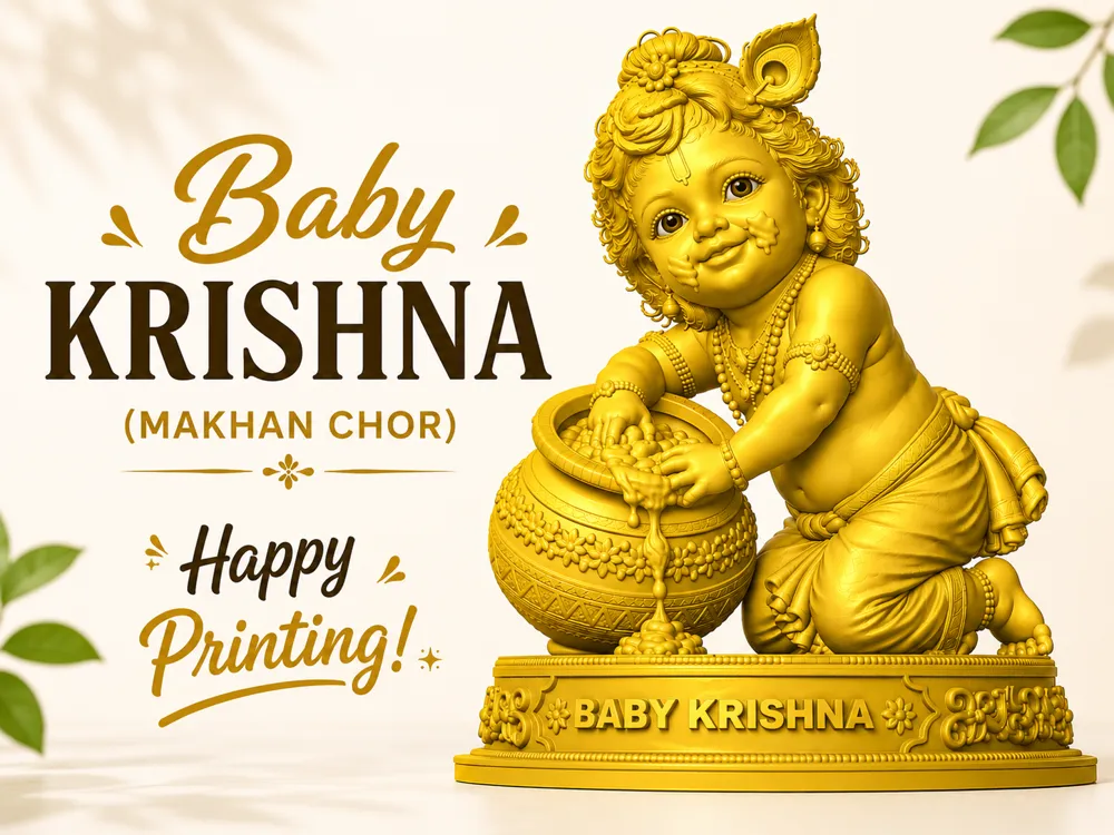 Baby Krishna (Makhan Chor), photo 4 of 4 - Baby Krishna (Makhan Chor) Spiritual & Festive