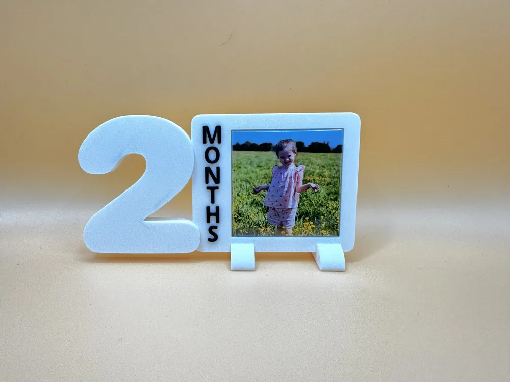 Baby Months Collection | 2x2 Photo Magnets Frame, photo 3 of 4 - Baby Months Collection | 2x2 Photo Magnets Frame Gifts & Occasions