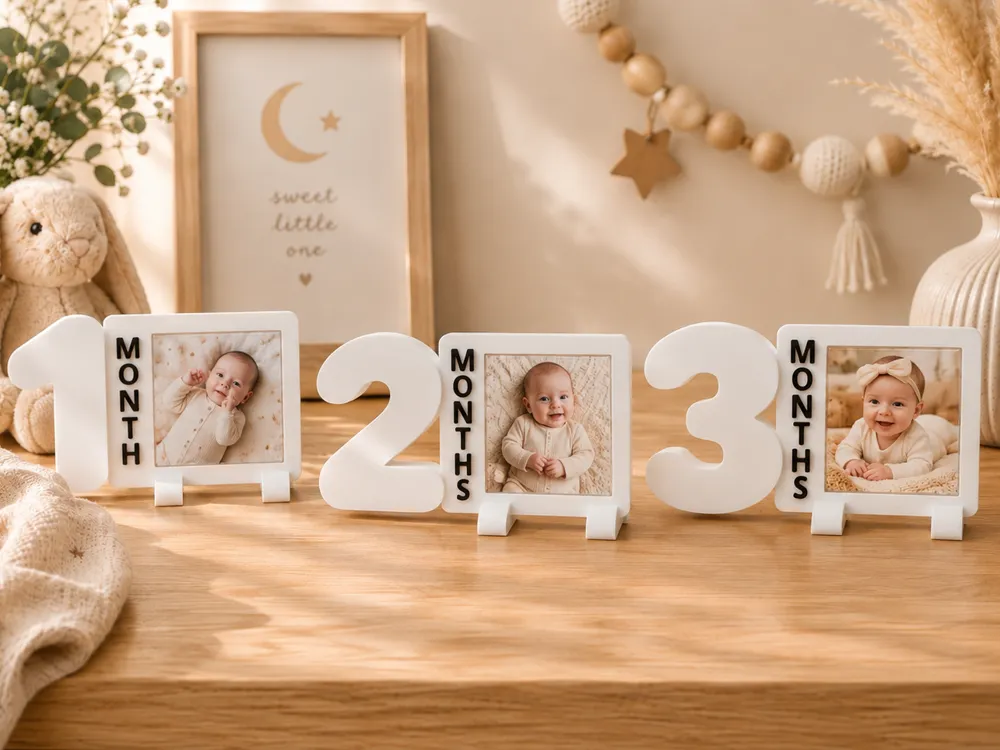Baby Months Collection | 2x2 Photo Magnets Frame - Souvenirs & Keepsakes, in stock in India