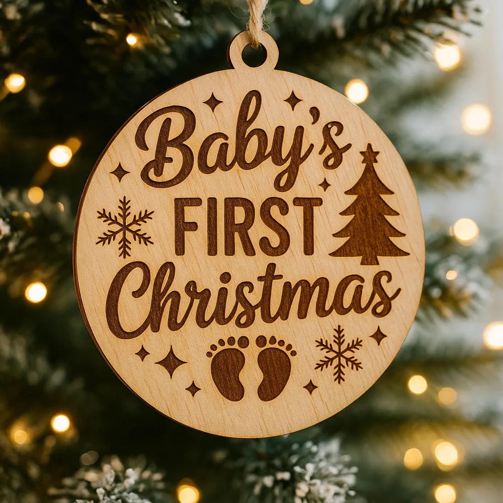 Baby’s First Christmas Ornament, photo 3 of 4 - Personalised Christmas Ornaments, Gifts & Occasions