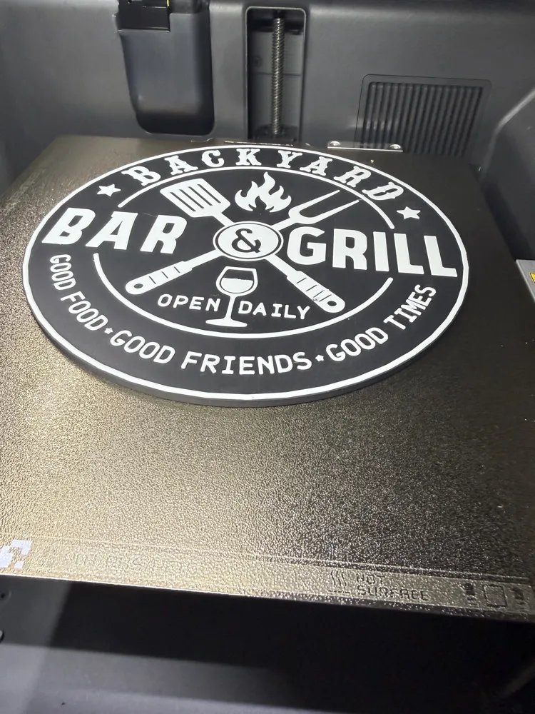 Backyard Bar and Grill Wall Sign, photo 4 of 4 - BBQ & Grill Accessories, dads bar