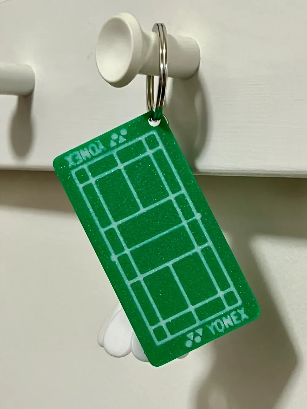 Badminton Court Keychain, photo 2 of 4 - Badminton Court Keychain Hobby & DIY