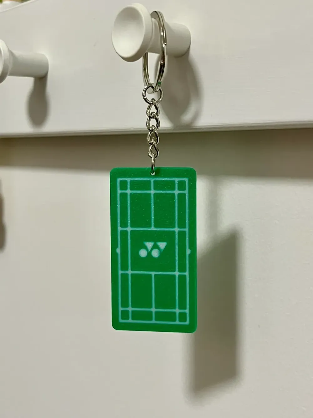 Badminton Court Keychain, photo 3 of 4 - Badminton Court Keychain Hobby & DIY