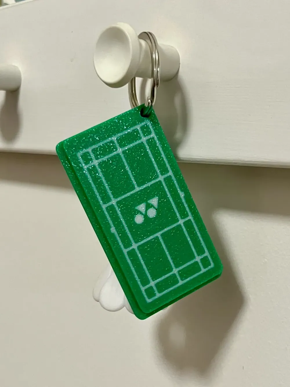 Badminton Court Keychain, photo 4 of 4 - Badminton Court Keychain Hobby & DIY