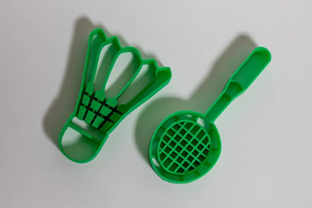 Badminton Racket & Shuttle Christmas cookie cutter, photo 4 of 4 - Badminton Racket & Shuttle Christmas cookie cutter Household