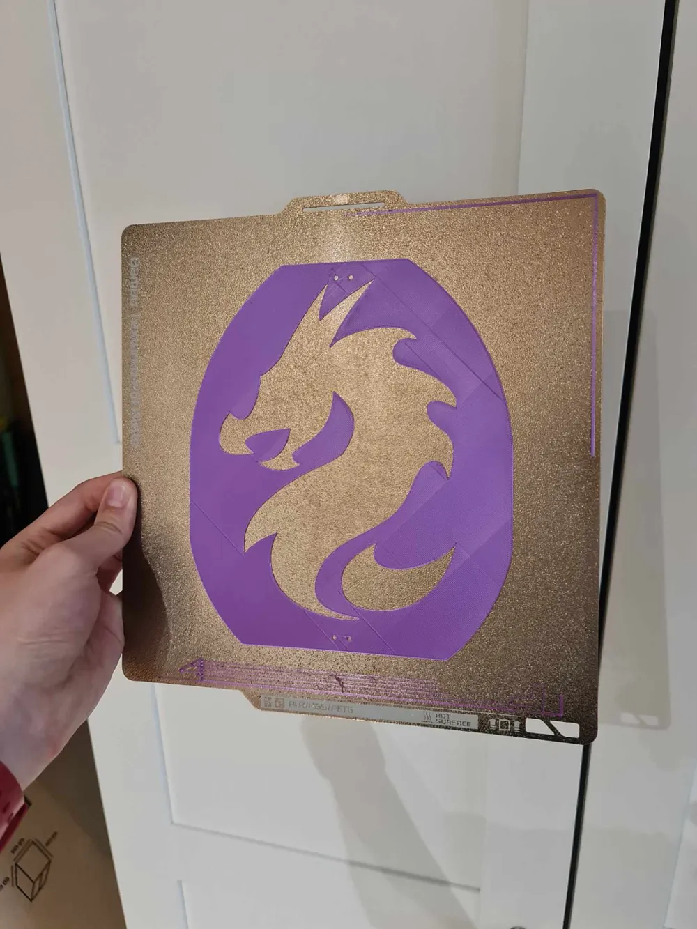 Badminton Racket Stencil - Flaming Dragon, photo 3 of 4 - Badminton Racket Stencil - Flaming Dragon Hobby & DIY