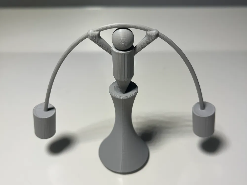 Balancing Man (demonstrating center of mass)