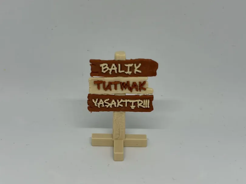 BALIK TUTMAK YASAKTIR AQUARİUM DECOR