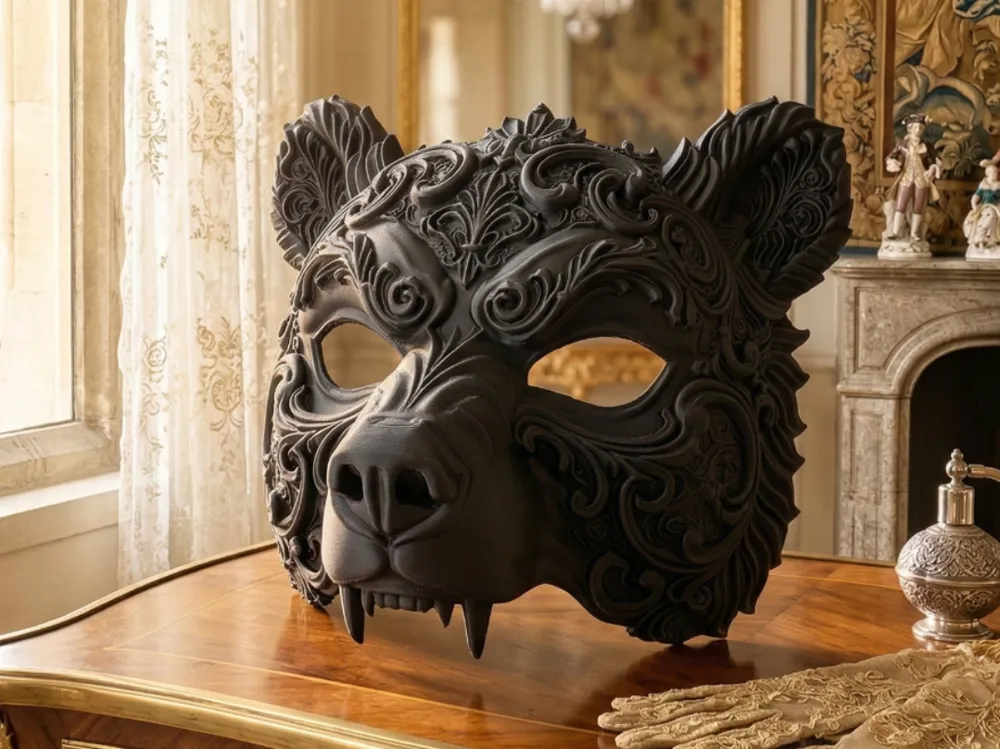 Baroque Bear Mask - Primal Forest Guardian