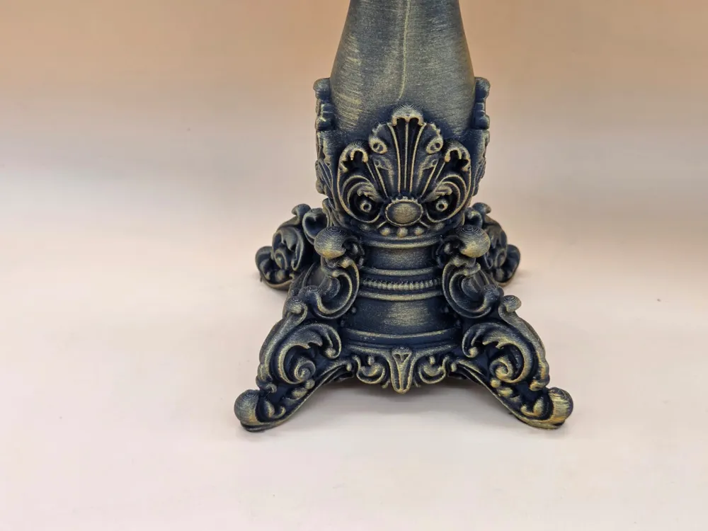 Baroque Candlestick for LED Candles, photo 5 of 5 - Taper & Candlestick Holders, gothic