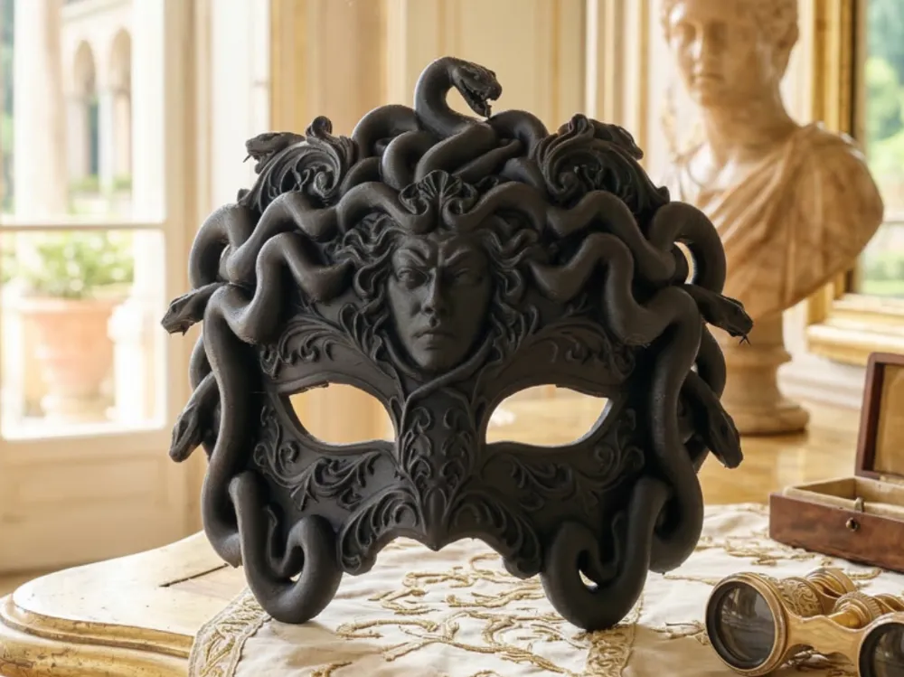Baroque Medusa Mask - The Gorgon’s Gaze