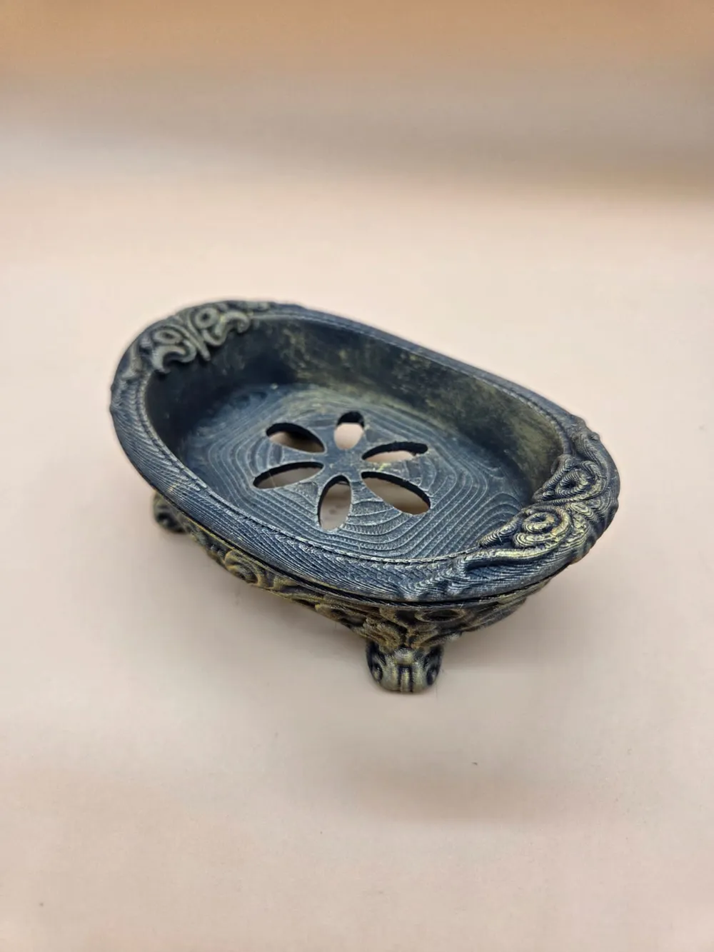 Barocke Seifenschale mit Ablauf, photo 2 of 5 - Jewellery Trays & Dishes, soap dish