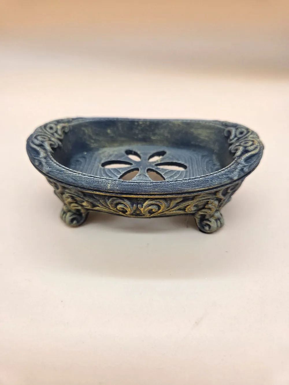 Barocke Seifenschale mit Ablauf, photo 4 of 5 - Jewellery Trays & Dishes, baroque