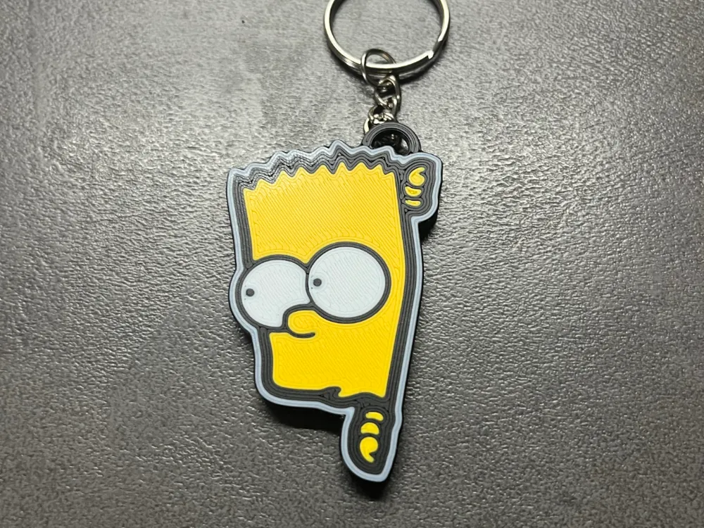 Bart Simpson keychain, photo 4 of 4 - Bart Simpson keychain Generative Art