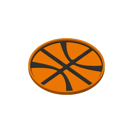 Basketball coaster, photo 4 of 4 - Basketball coaster Home Decor Items