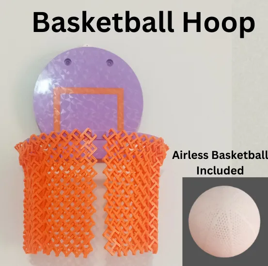 Basketball hoop with net and airless basketball, photo 2 of 4 - Basketball hoop with net and airless basketball Hobby & DIY