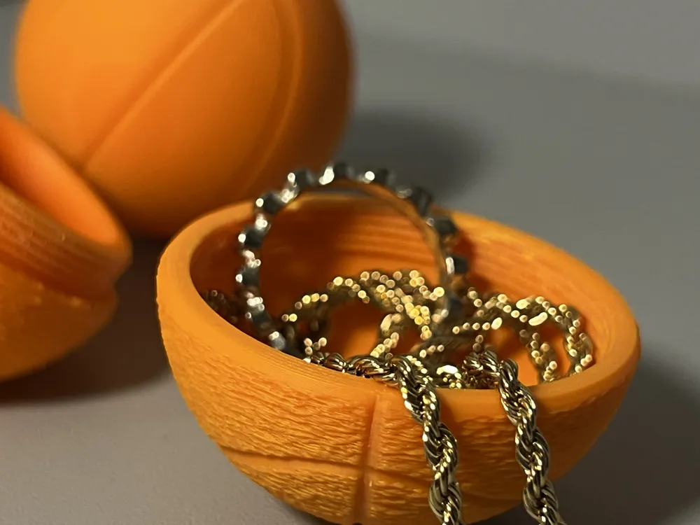Basketball Keychain, Secret Compartment Storage, photo 4 of 4 - Basketball Keychain, Secret Compartment Storage Tools