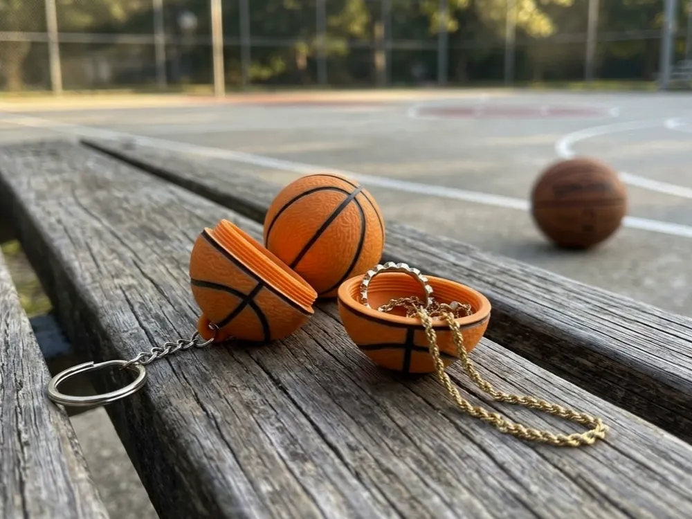 Basketball Keychain, Secret Compartment Storage - Gadgets, in stock in India