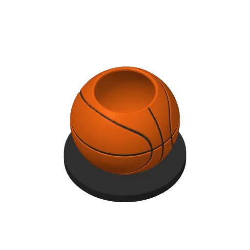 basketball pen holder, photo 4 of 4 - basketball pen holder Household