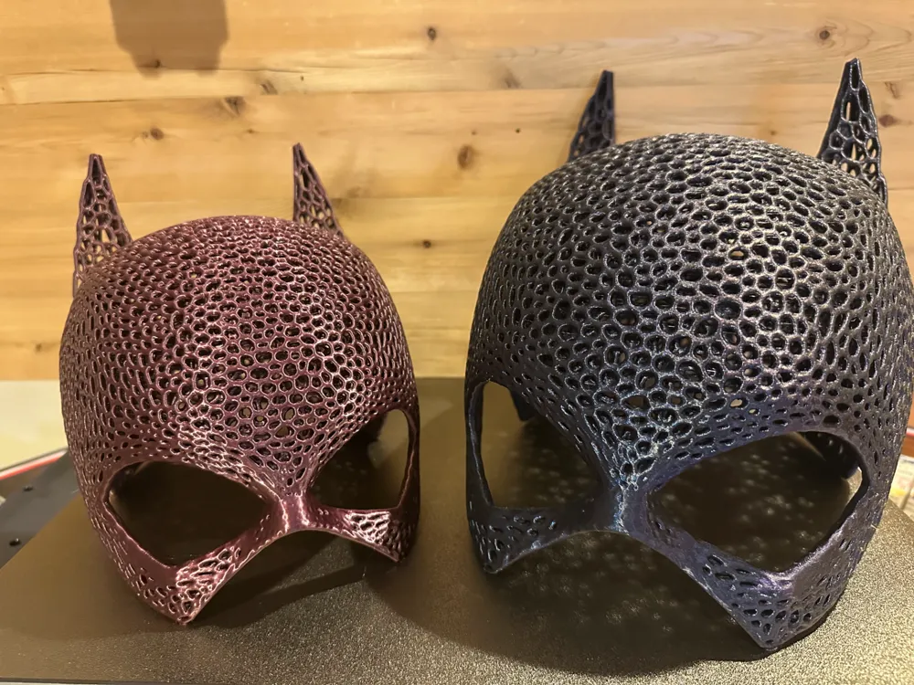 Bat Girl Mask Cowl Voronoi