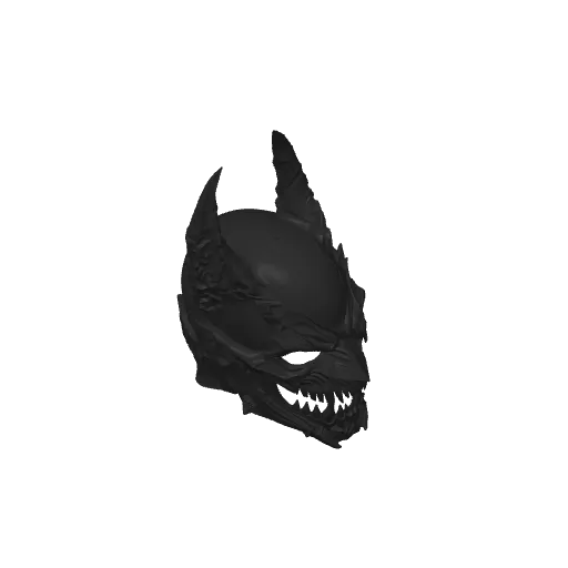 BATMAN DEMON HELMET, photo 4 of 4 - BATMAN DEMON HELMET Props & Cosplay