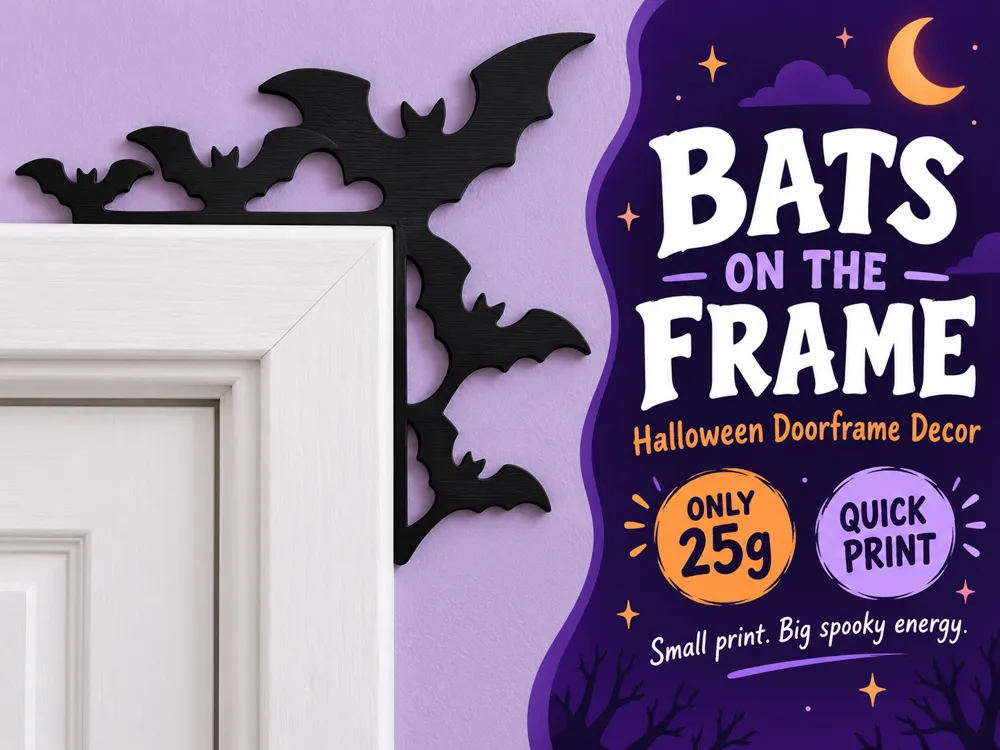 Bats on the Frame, Halloween Doorframe Decor, photo 3 of 4 - Bats on the Frame, Halloween Doorframe Decor Household