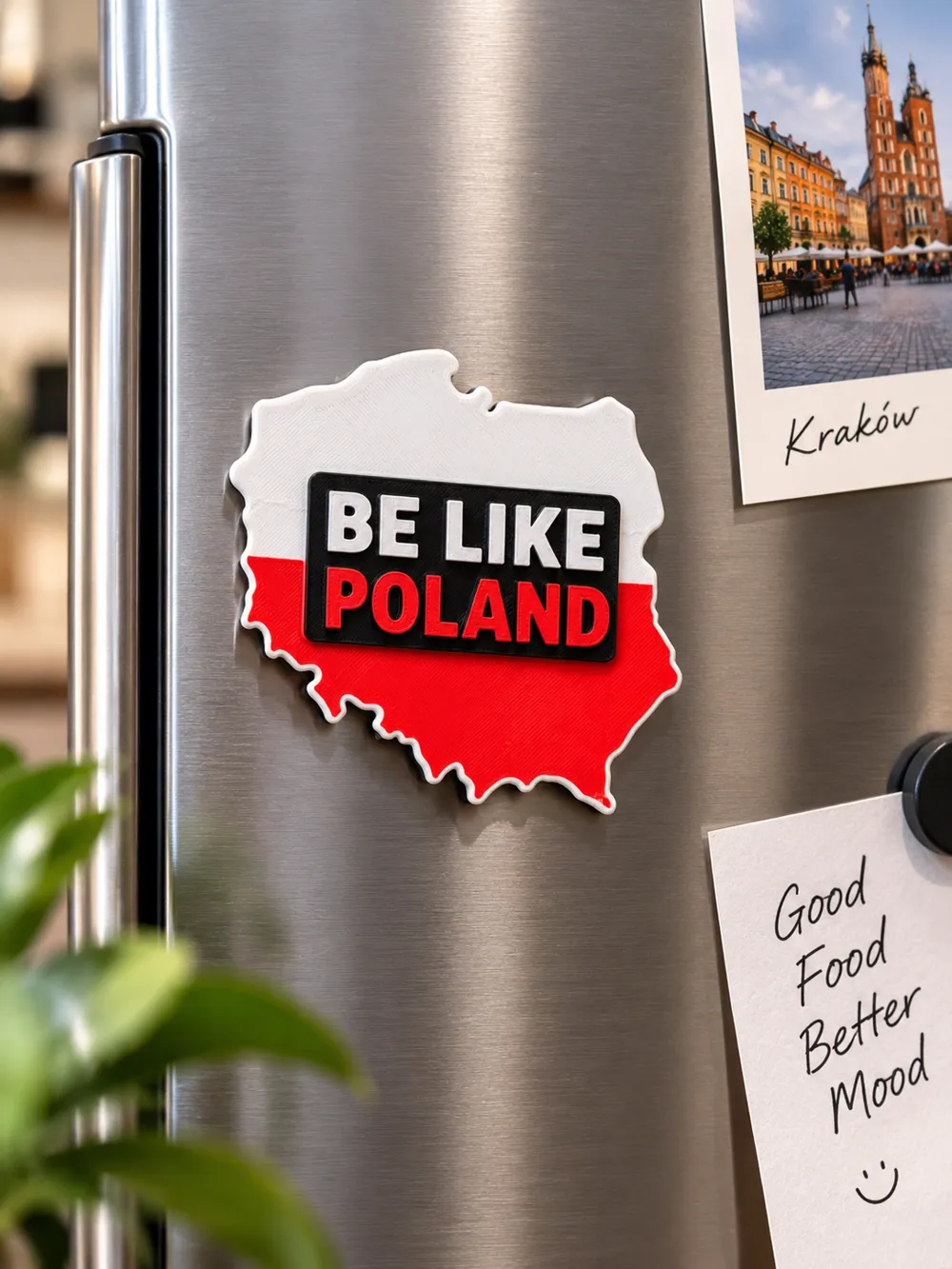 Be Like Poland, Poland Map Fridge Magnet, photo 3 of 4 - Be Like Poland, Poland Map Fridge Magnet Kitchen & Dining