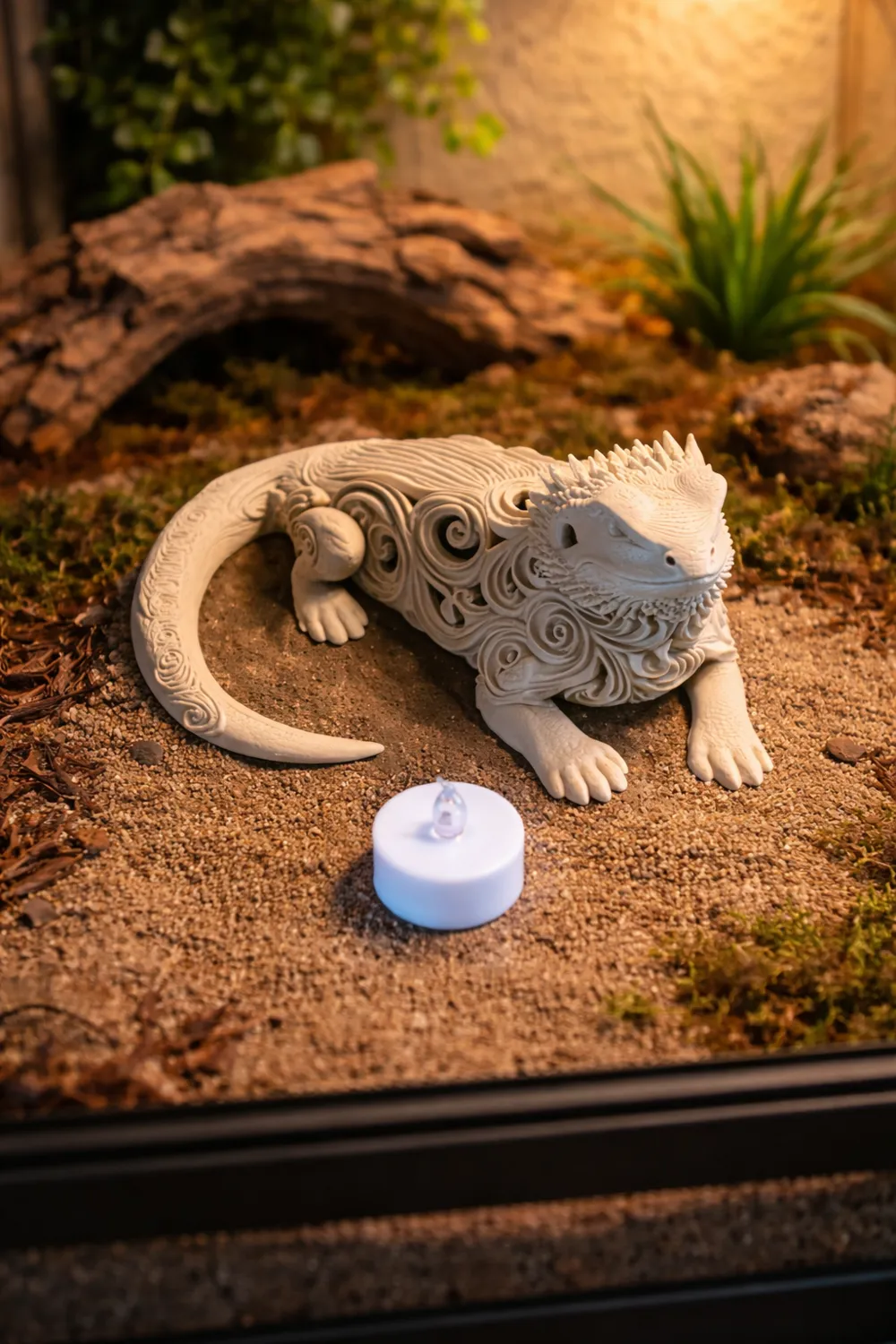 Bearded Dragon Tea Night Light Reptile, photo 3 of 4 - Bearded Dragon Tea Night Light Reptile Pets