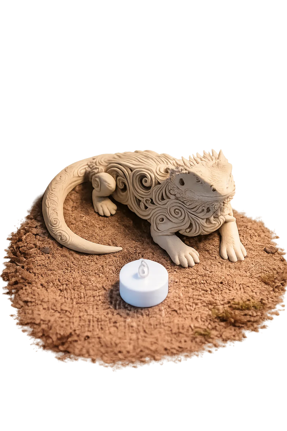 Bearded Dragon Tea Night Light Reptile, photo 4 of 4 - Bearded Dragon Tea Night Light Reptile Pets