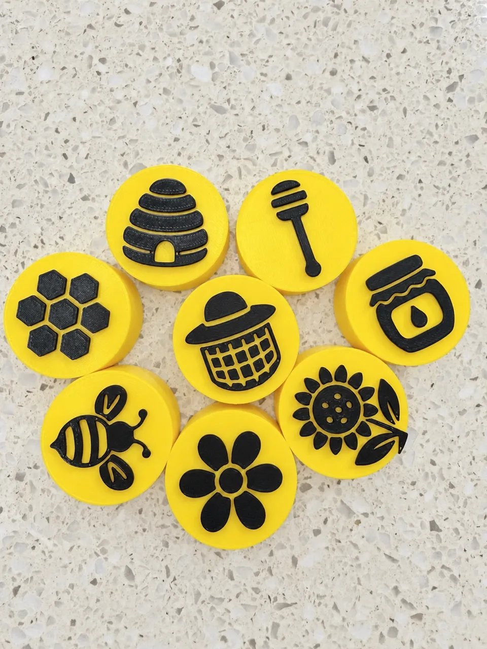 Bee-Themed Playdough Stamp Set, 8 Designs, photo 3 of 4 - Bee-Themed Playdough Stamp Set, 8 Designs Toys & Games