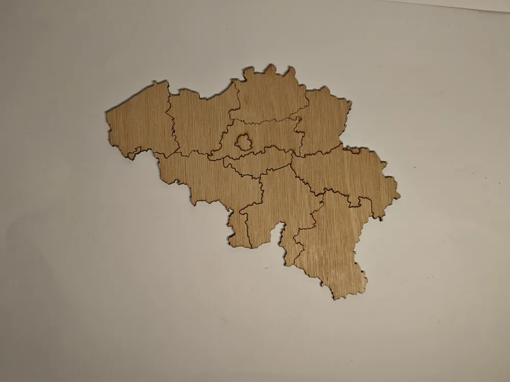Belgium Province Puzzle Laser Cut Educational Map, photo 4 of 5 - Puzzles & Brain Teasers, montessori