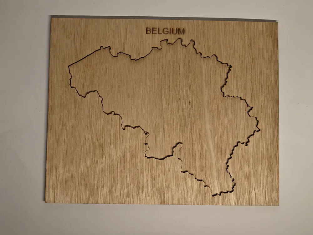 Belgium Province Puzzle Laser Cut Educational Map, photo 5 of 5 - Puzzles & Brain Teasers, stem