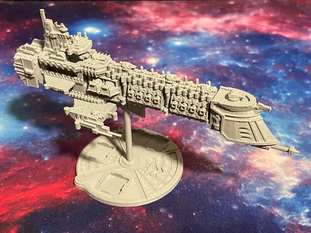 BFG Imperial Navy Terra Class Battleship, another view - Model Ships & Boats, battlefleetgothic
