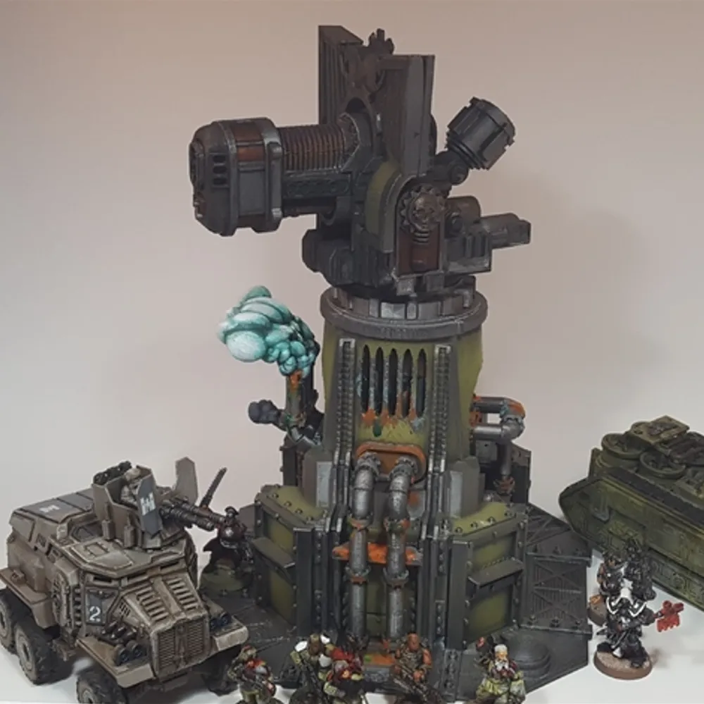 BigBoy Plasma Cannon Terrain and anti Heresy Boom!, photo 2 of 4 - BigBoy Plasma Cannon Terrain and anti Heresy Boom! Miniatures