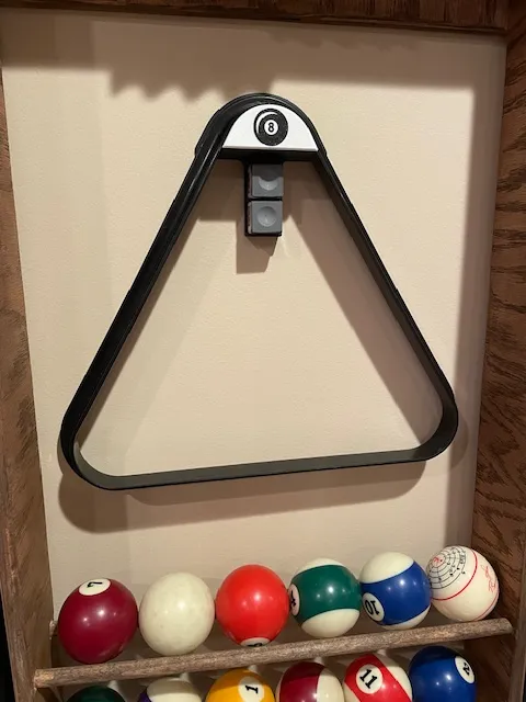 Billiards/Pool Triangle/Chalk Wall Mount Holder, photo 4 of 4 - Billiards/Pool Triangle/Chalk Wall Mount Holder Toys & Games