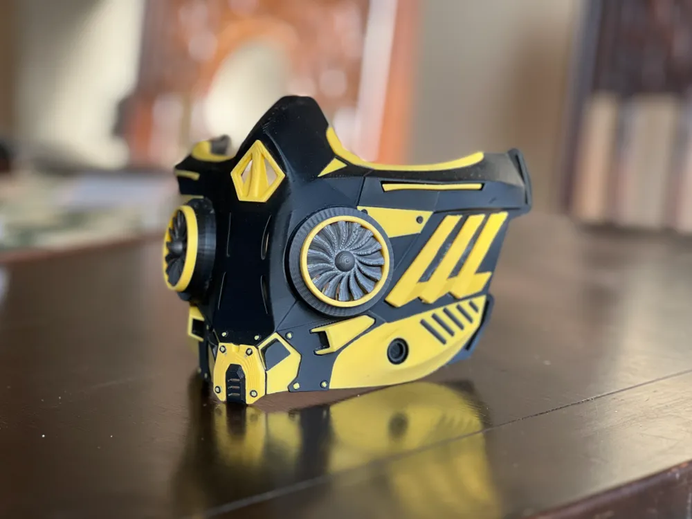 Biohazard Tactical Cyberpunk Half Mask