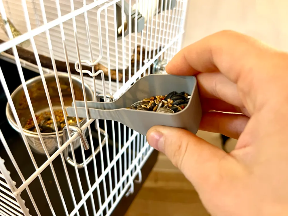 Bird Cage, Feeding Scoop
