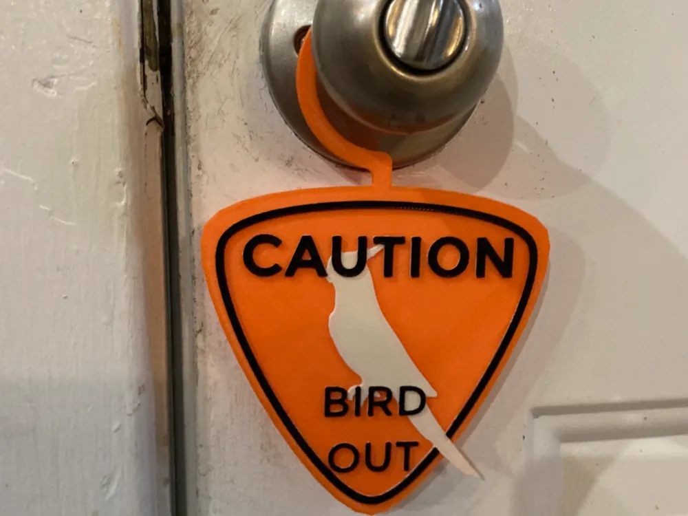 Bird Safety Door Sign Required)