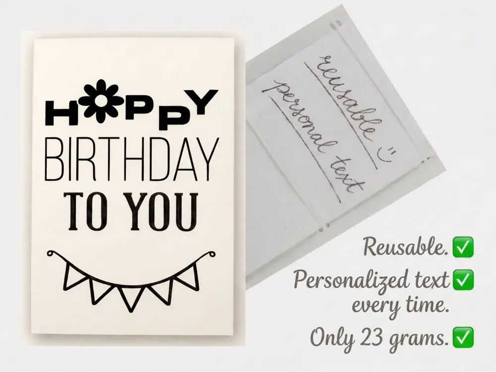 Birthday card Reusable. - Birthday Gifts, in stock