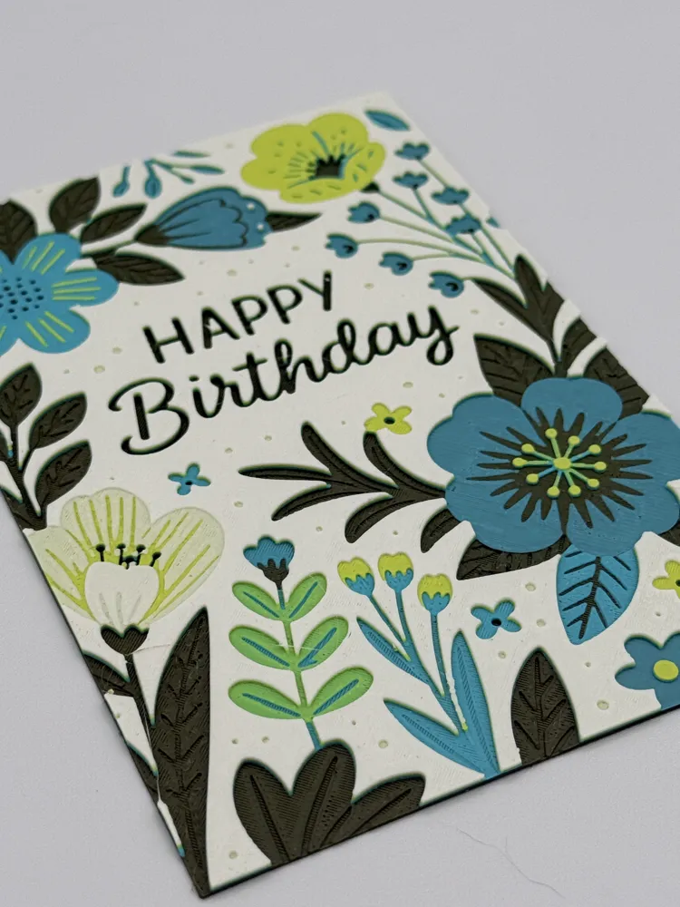 Birthday Greeting Card/Sign Hueforge, photo 3 of 4 - Birthday Greeting Card/Sign Hueforge Home Decor Items