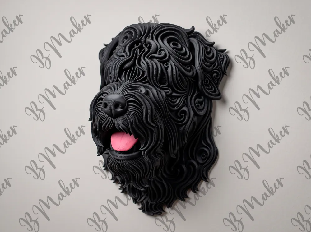 Black russian terrier - Wall art, photo 3 of 4 - Black russian terrier - Wall art Household