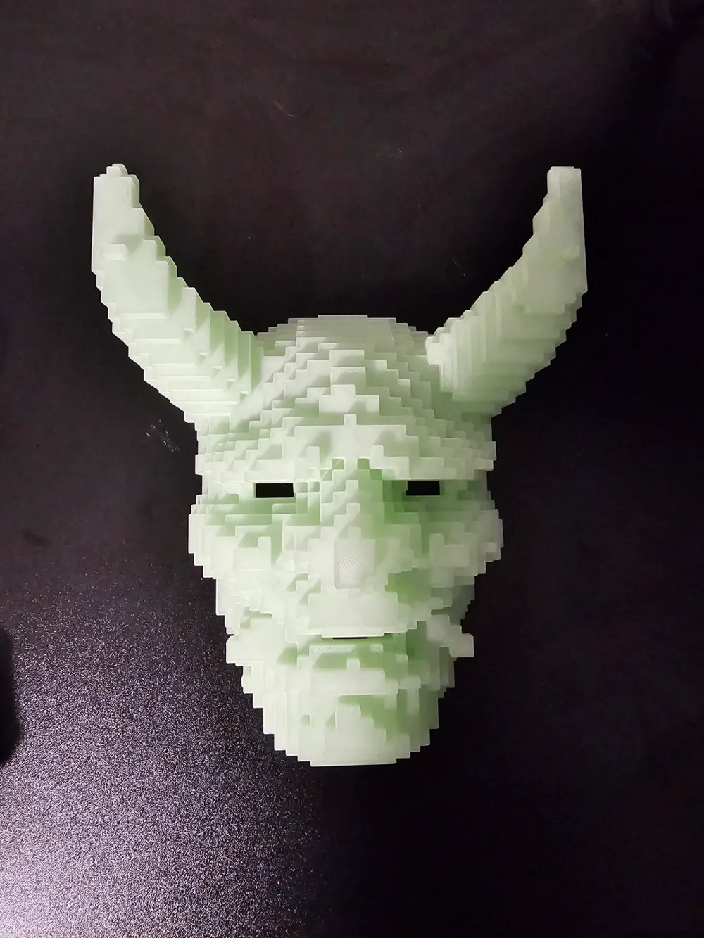 Blocky Devil Mask, photo 4 of 4 - Blocky Devil Mask Props & Cosplay