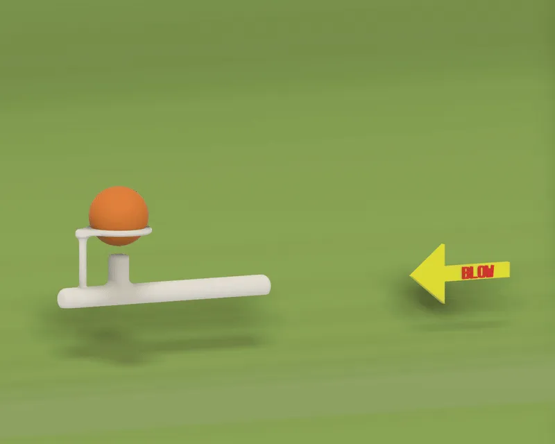 Blow Ball Game - Lung Tester Challenge, photo 3 of 4 - Blow Ball Game - Lung Tester Challenge Tools