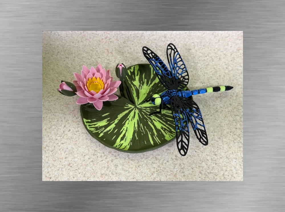 Blue Dragonfly-Desktop ZEN Accent, photo 2 of 4 - Blue Dragonfly-Desktop ZEN Accent Miniatures
