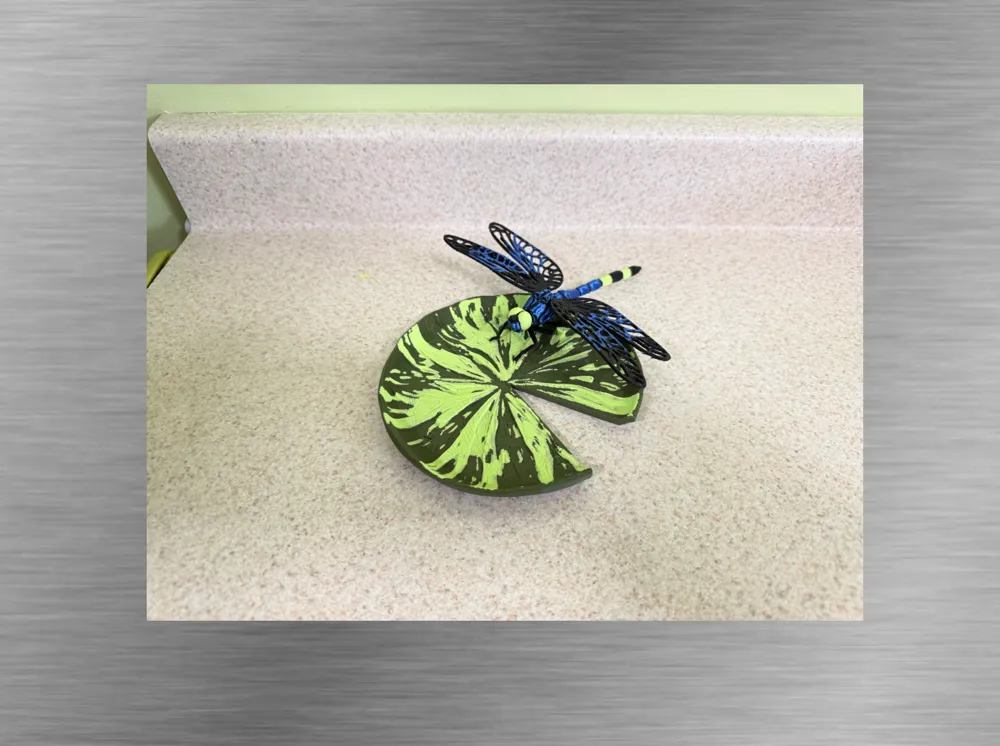 Blue Dragonfly-Desktop ZEN Accent, photo 3 of 4 - Blue Dragonfly-Desktop ZEN Accent Miniatures