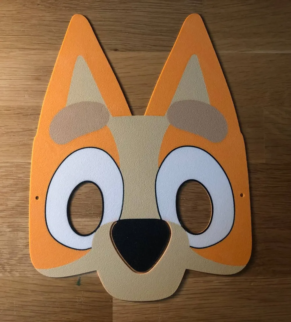Bluey Mask for Kids, photo 3 of 4 - Bluey Mask for Kids Props & Cosplay