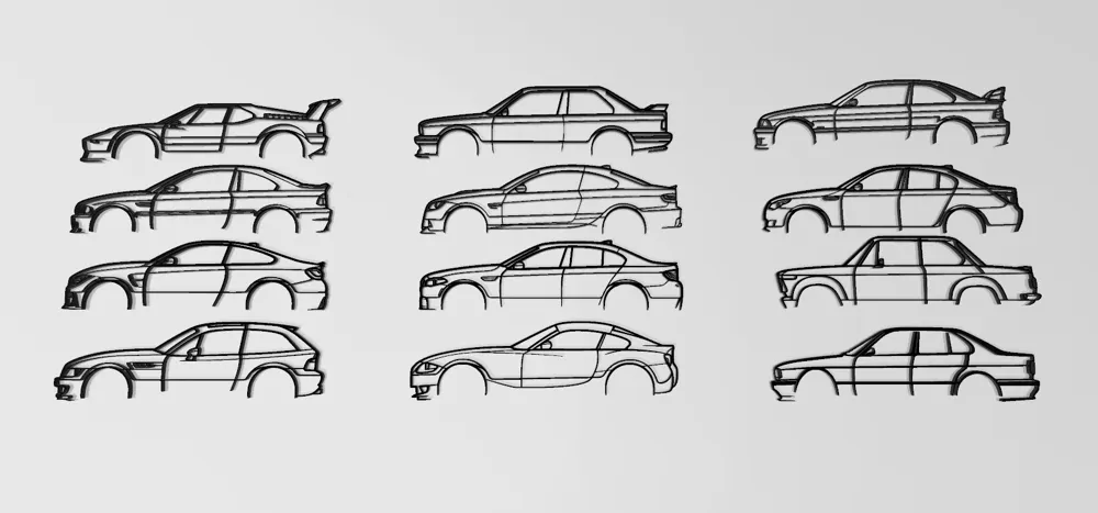 BMW 2D Wall Art collection