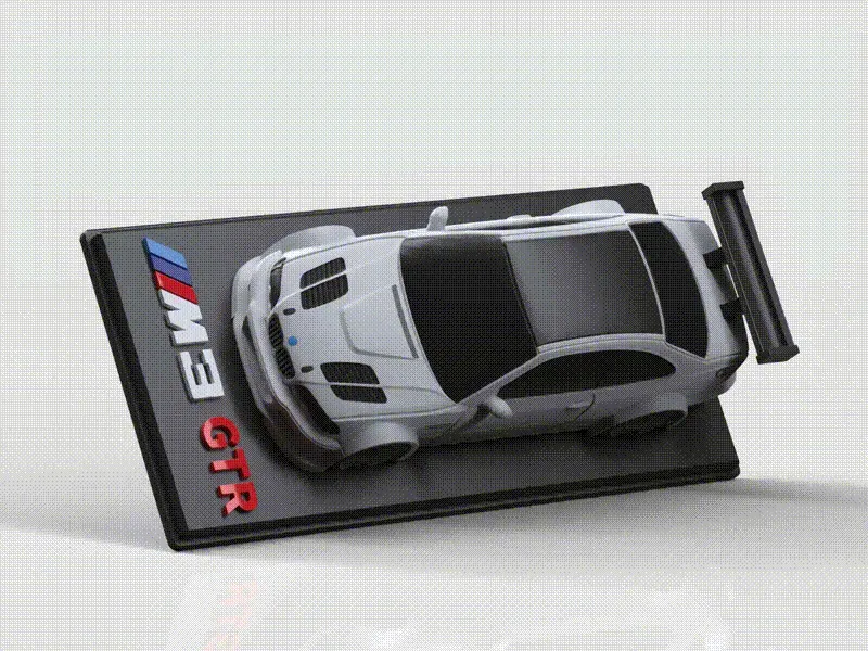 BMW M3 GTR Car Model with Display Base
