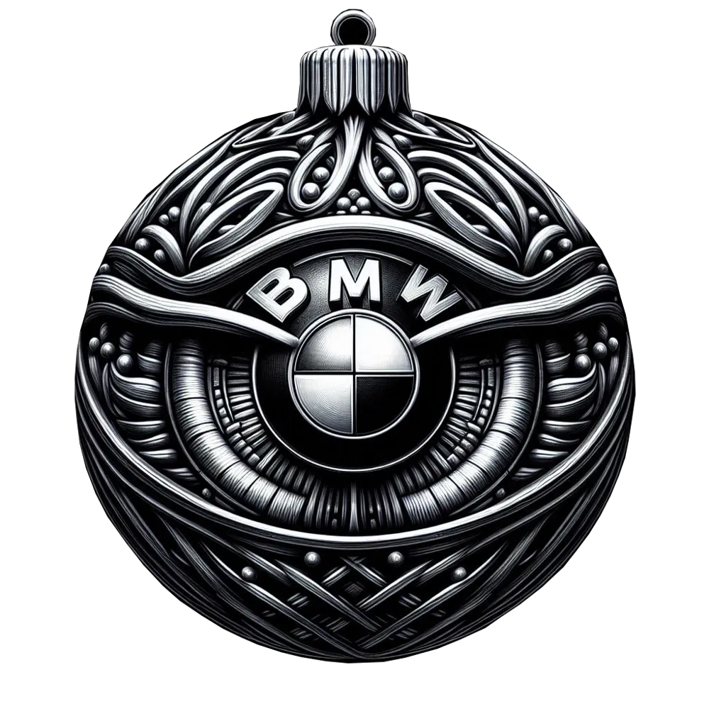 BMW Christmas Bauble Hueforge 120mmWeihnachtskugel